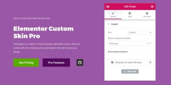 Elementor Custom Skin Pro WordPress Plugin